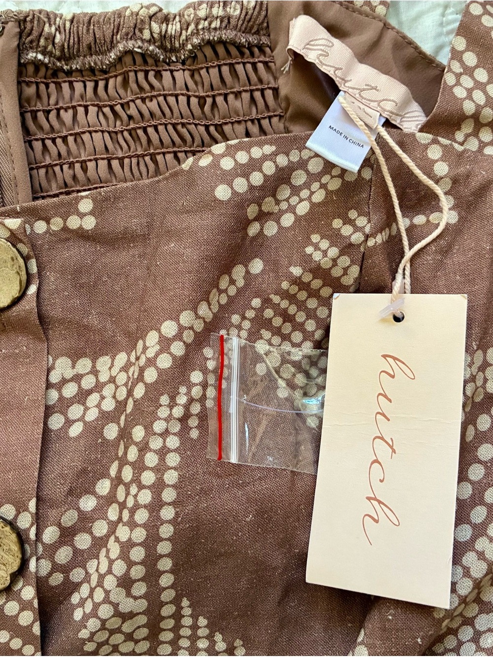 Anthropology Hutch Peterson Midi Dress Womens XL Linen Blend NWT - Picture 5 of 5